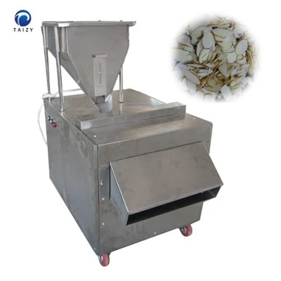 Amandel snijmachine