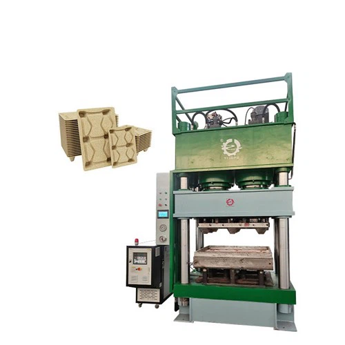 Machine voor het maken van houten palletblokken