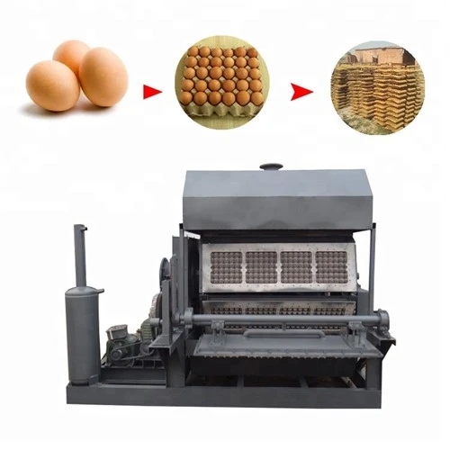 Machine voor het maken van eierkratten